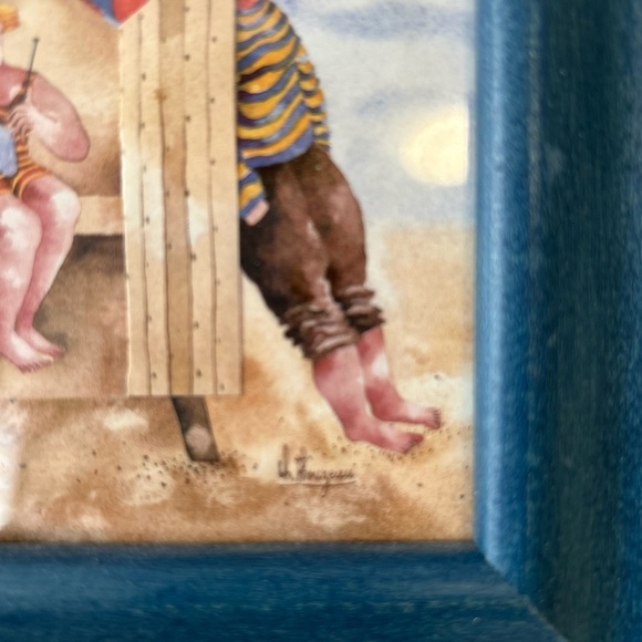 Griff and Graff reproduction wood framed picture sign Ch. Thouzeau - Picture 4 of 9